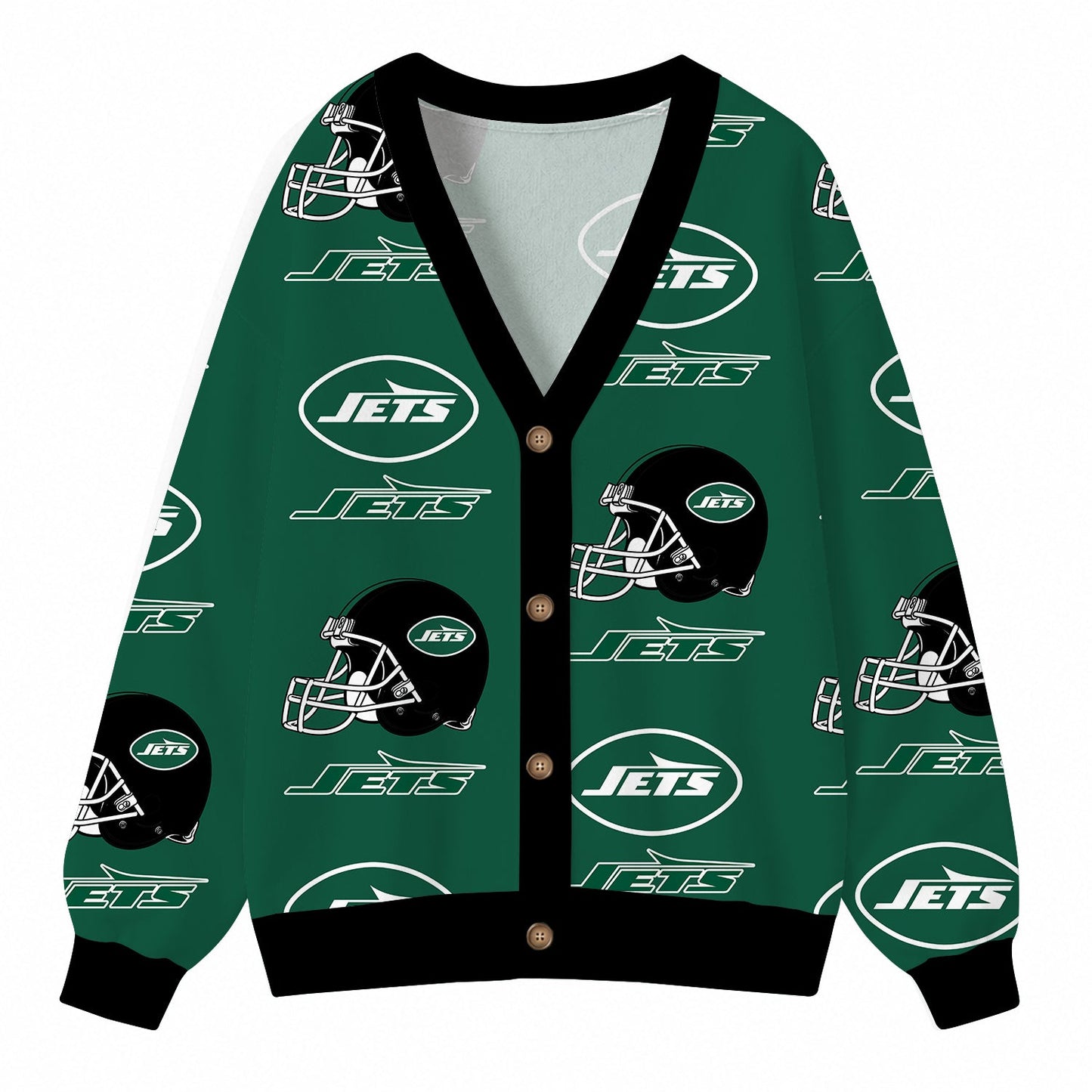 [SPECIAL OFFER] NEW CUSTOMIZED NFL25 NYJ NEW YORK JETS CARDIGAN