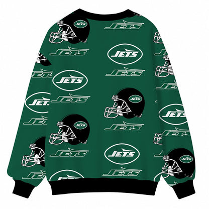 [SPECIAL OFFER] NEW CUSTOMIZED NFL25 NYJ NEW YORK JETS CARDIGAN