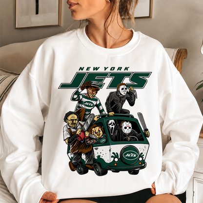 [SPECIAL OFFER] NEW CUSTOMIZED NFL25 NYJ NEW YORK JETS UNISEX SWEATSHIRT