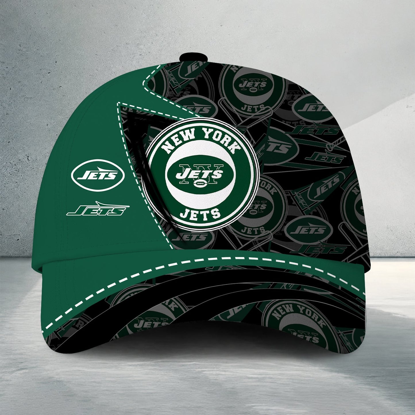 [SPECIAL OFFER] NEW CUSTOMIZED NFL25 NYJ NEW YORK JETS CLASSIC CAP