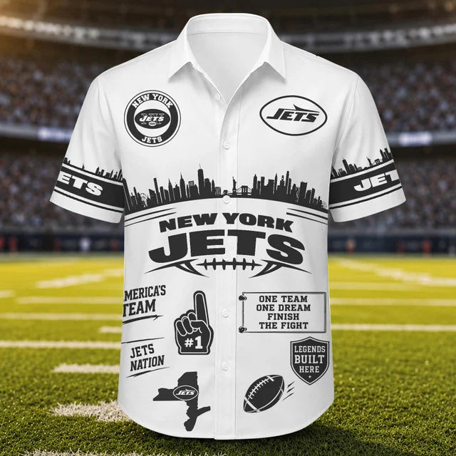 [SPECIAL OFFER] NEW CUSTOMIZED NFL25 NYJ NEW YORK JETS UNISEX HAWAIIAN SHIRT