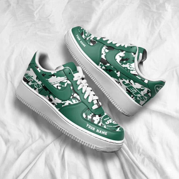 [SPECIAL OFFER] NEW CUSTOMIZED NFL25 NYJ NEW YORK JETS AF1 SNEAKERS