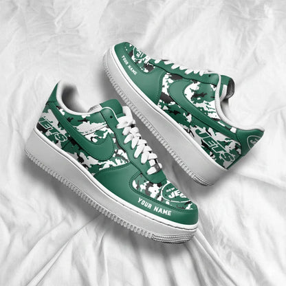 [SPECIAL OFFER] NEW CUSTOMIZED NFL25 NYJ NEW YORK JETS AF1 SNEAKERS