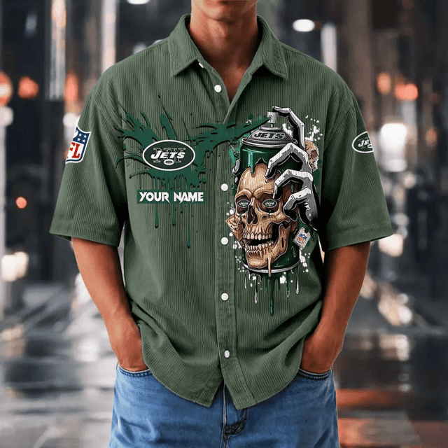 [SPECIAL OFFER] NEW CUSTOMIZED NFL03 BFB BUFFALO BILLS SEERSUCKER BUTTON SHIRT