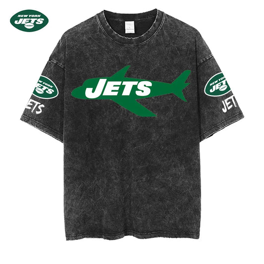 [SPECIAL OFFER] NEW CUSTOMIZED NFL25 NYJ NEW YORK JETS MULTICOLOR WASHED TEE