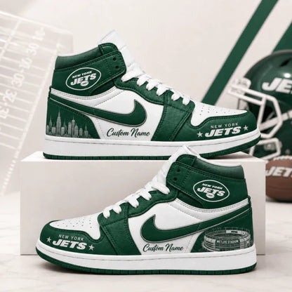 [SPECIAL OFFER] NEW CUSTOMIZED NFL25 NYJ NEW YORK JETS AIR JORDAN 1