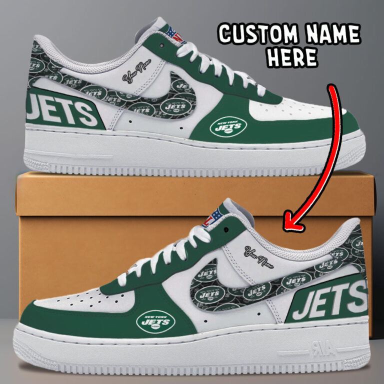 [SPECIAL OFFER] NEW CUSTOMIZED NFL25 NYJ NEW YORK JETS AF1 SNEAKERS