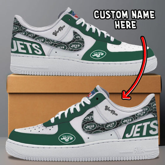 [SPECIAL OFFER] NEW CUSTOMIZED NFL25 NYJ NEW YORK JETS AF1 SNEAKERS