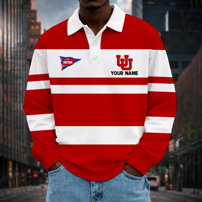 MEGA SALE - NEW CUSTOMIZED FBS NCAA25 UTU UT UTES UNISEX LONG SLEEVE POLO
