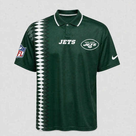 [SPECIAL OFFER] NEW CUSTOMIZED NFL25 NYJ NEW YORK JETS POLO SHIRT