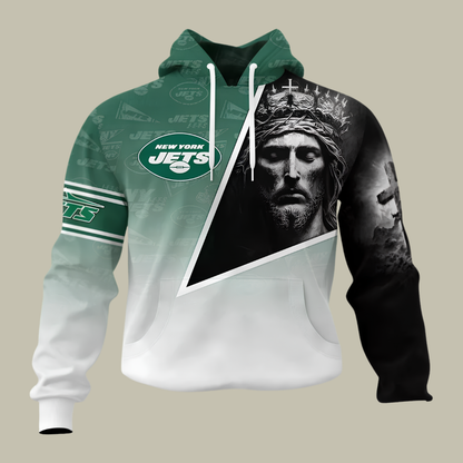 [SPECIAL OFFER] NEW CUSTOMIZED NFL25 NYJ NEW YORK JETS GOD'S BLESSING T-SHIRT, HOODIE & ZIP HOODIE