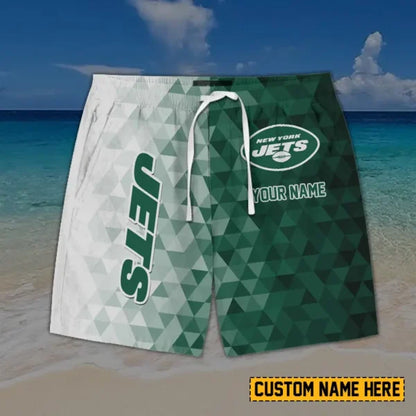 [SPECIAL OFFER] NEW CUSTOMIZED NFL25 NYJ NEW YORK JETS SHORT PANTS