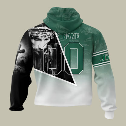 [SPECIAL OFFER] NEW CUSTOMIZED NFL25 NYJ NEW YORK JETS GOD'S BLESSING T-SHIRT, HOODIE & ZIP HOODIE
