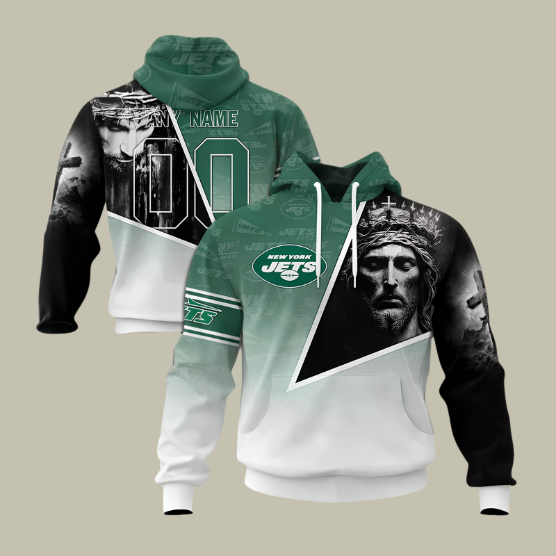 [SPECIAL OFFER] NEW CUSTOMIZED NFL25 NYJ NEW YORK JETS GOD'S BLESSING T-SHIRT, HOODIE & ZIP HOODIE