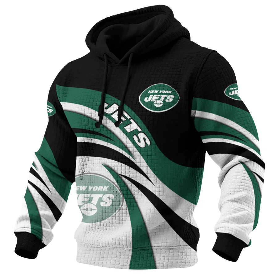 [SPECIAL OFFER] NEW CUSTOMIZED NFL25 NYJ NEW YORK JETS UNISEX HOODED SWEATSHIRT