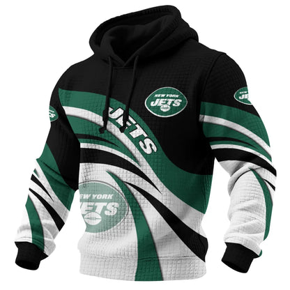 [SPECIAL OFFER] NEW CUSTOMIZED NFL25 NYJ NEW YORK JETS UNISEX HOODED SWEATSHIRT