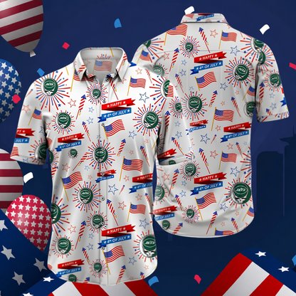 [SPECIAL OFFER] NEW CUSTOMIZED NFL25 NYJ NEW YORK JETS PATRIOTIC 250 USA HAWAIIAN SHIRT