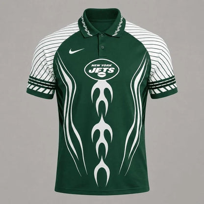 [SPECIAL OFFER] NEW CUSTOMIZED NFL25 NYJ NEW YORK JETS POLO SHIRT