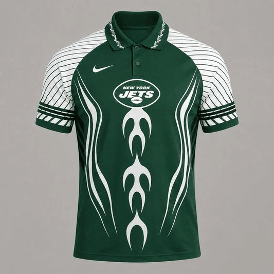 [SPECIAL OFFER] NEW CUSTOMIZED NFL25 NYJ NEW YORK JETS POLO SHIRT