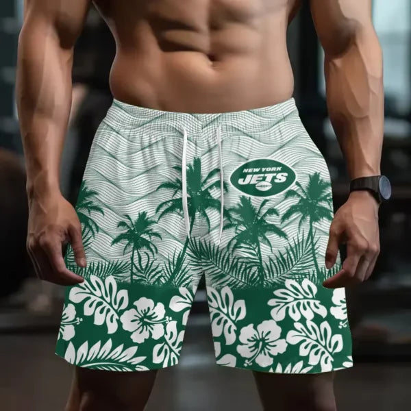 [SPECIAL OFFER] NEW CUSTOMIZED NFL25 NYJ NEW YORK JETS SHORT PANTS