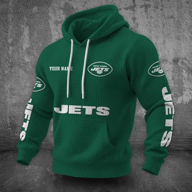 [SPECIAL OFFER] NEW CUSTOMIZED NFL25 NYJ NEW YORK JETS UNISEX HOODED SWEATSHIRT