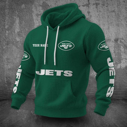 [SPECIAL OFFER] NEW CUSTOMIZED NFL25 NYJ NEW YORK JETS UNISEX HOODED SWEATSHIRT