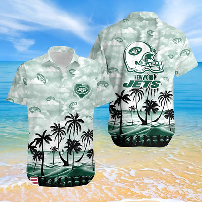 [SPECIAL OFFER] NEW CUSTOMIZED NFL25 NYJ NEW YORK JETS UNISEX HAWAIIAN SHIRT