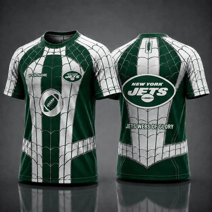 [SPECIAL OFFER] NEW CUSTOMIZED NFL25 NYJ NEW YORK JETS x SPIDER T-SHIRT, HOODIE & ZIP HOODIE