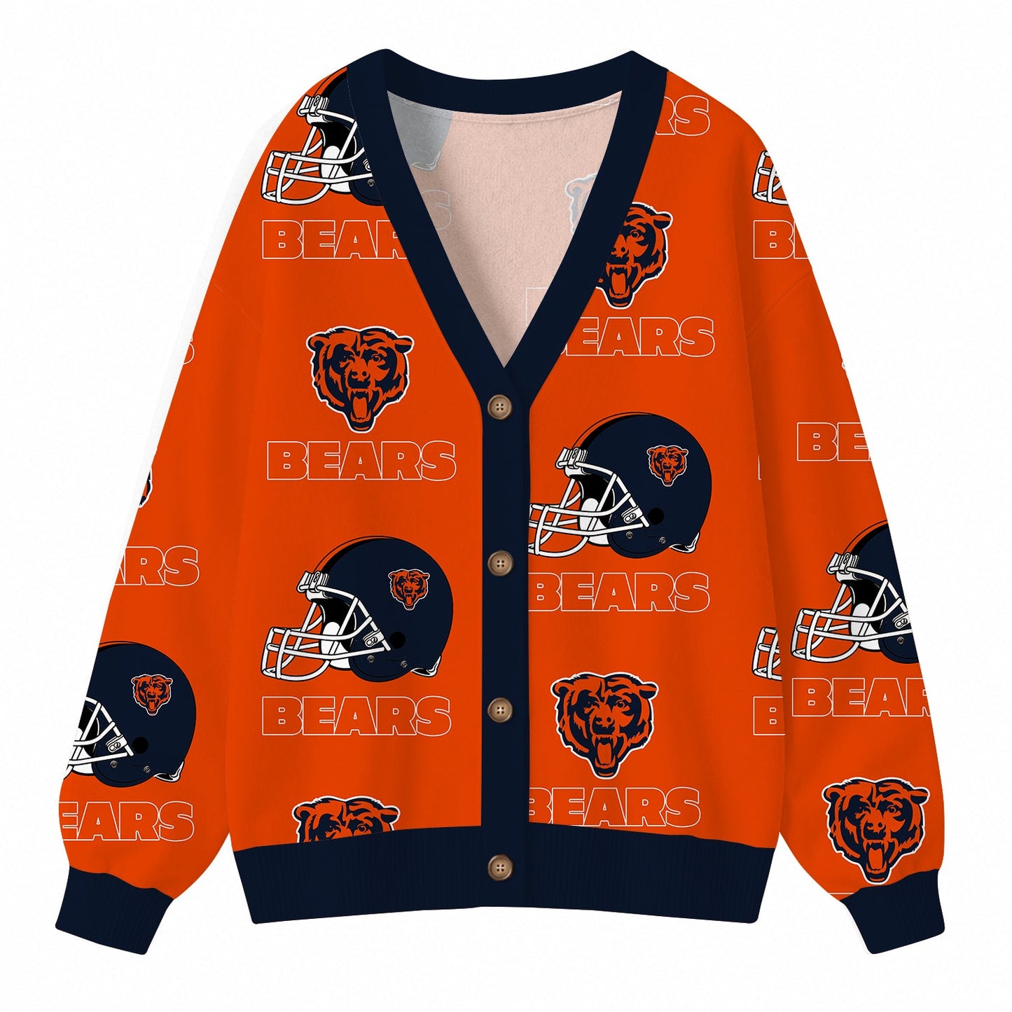 [SPECIAL OFFER] NEW CUSTOMIZED NFL26 CCB CHICAGO BEARS CARDIGAN
