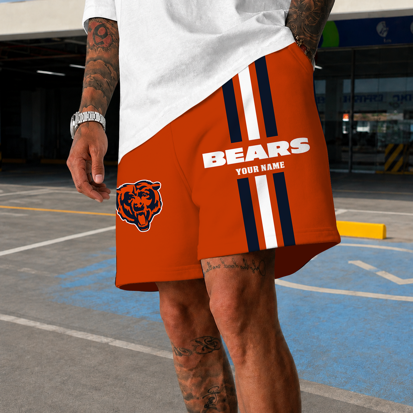 [SPECIAL OFFER] NEW CUSTOMIZED NFL26 CCB CHICAGO BEARS SHORT PANTS