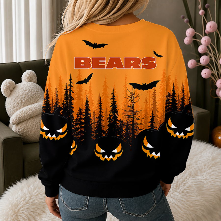 [SPECIAL OFFER] NEW CUSTOMIZED NFL26 CCB CHICAGO BEARS UNISEX HALLOWEEN SWEATSHIRT
