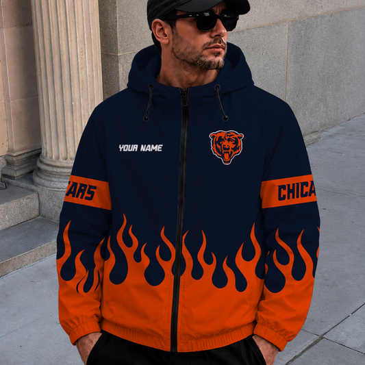 [SPECIAL OFFER] NEW CUSTOMIZED NFL26 CCB CHICAGO BEARS WINDBREAKER JACKET