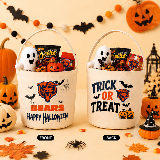 [SPECIAL OFFER] NEW CUSTOMIZED NFL26 CCB CHICAGO BEARS HALLOWEEN BASKET