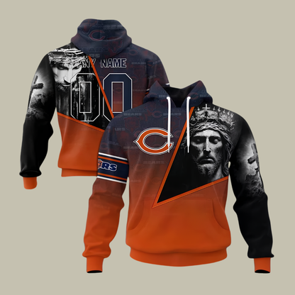 [SPECIAL OFFER] NEW CUSTOMIZED NFL26 CCB CHICAGO BEARS GOD'S BLESSING T-SHIRT, HOODIE & ZIP HOODIE