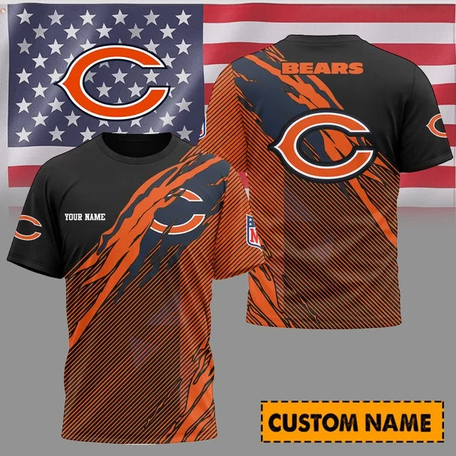 [SPECIAL OFFER] NEW CUSTOMIZED NFL26 CCB CHICAGO BEARS UNISEX T-SHIRT & POLO