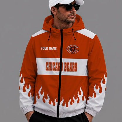 [SPECIAL OFFER] NEW CUSTOMIZED NFL26 CCB CHICAGO BEARS WINDBREAKER JACKET