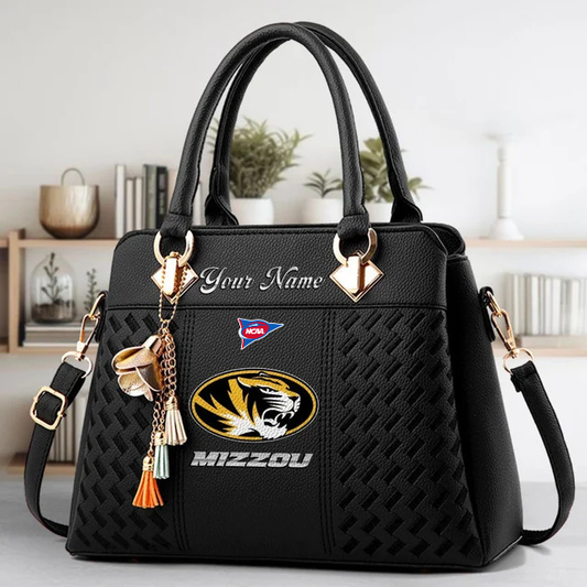 LIMITED EDITION - NEW CUSTOMIZED FBS NCAA26 MST MS TIGERS HANDBAG MULTICOLOR