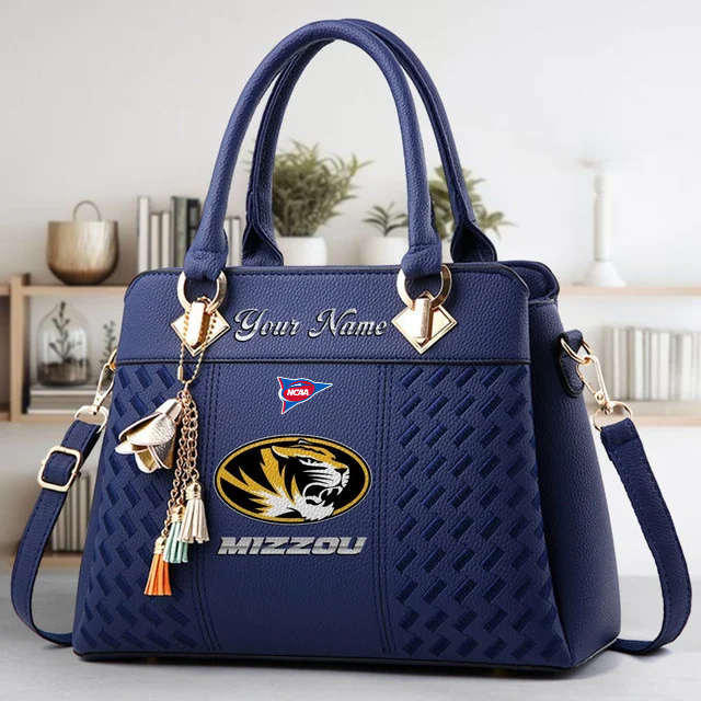 LIMITED EDITION - NEW CUSTOMIZED FBS NCAA26 MST MS TIGERS HANDBAG MULTICOLOR