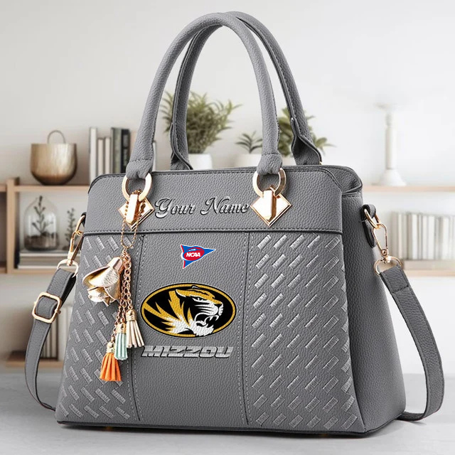 LIMITED EDITION - NEW CUSTOMIZED FBS NCAA26 MST MS TIGERS HANDBAG MULTICOLOR