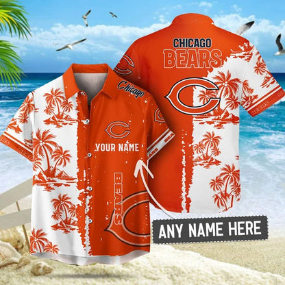 [SPECIAL OFFER] NEW CUSTOMIZED NFL26 CCB CHICAGO BEARS UNISEX HAWAIIAN SHIRT & SHORTS SET