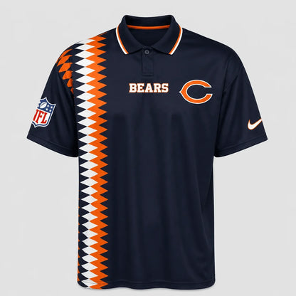 [SPECIAL OFFER] NEW CUSTOMIZED NFL26 CCB CHICAGO BEARS POLO SHIRT