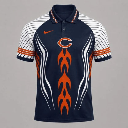 [SPECIAL OFFER] NEW CUSTOMIZED NFL26 CCB CHICAGO BEARS POLO SHIRT