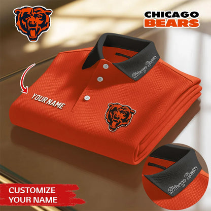 [SPECIAL OFFER] NEW CUSTOMIZED NFL26 CCB CHICAGO BEARS POLO SHIRT