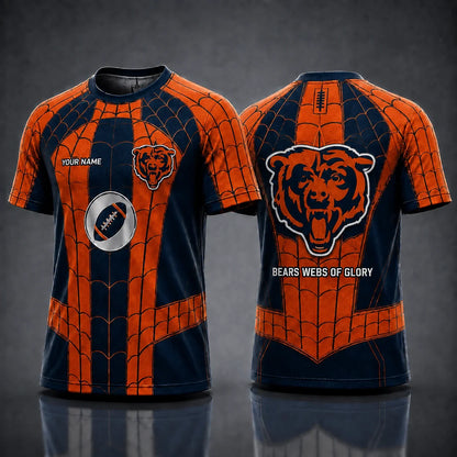 [SPECIAL OFFER] NEW CUSTOMIZED NFL26 CCB CHICAGO BEARS x SPIDER T-SHIRT, HOODIE & ZIP HOODIE