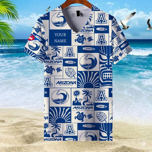 LIMITED EDITION - NEW CUSTOMIZED FBS NCAA27 ARW AR WILCATS V-NECK FEMALE SHIRT