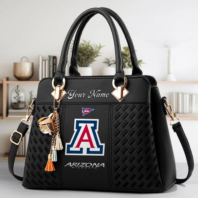LIMITED EDITION - NEW CUSTOMIZED FBS NCAA27 ARW AR WILCATS HANDBAG MULTICOLOR