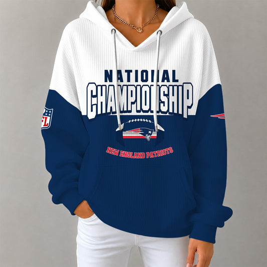 [SPECIAL OFFER] NEW CUSTOMIZED NFL27 NEP NEW ENGLAND PATRIOTS RIBBED HOODIE & SWEATSHIRT