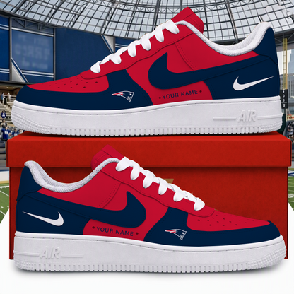 [SPECIAL OFFER] NEW CUSTOMIZED NFL27 NEP NEW ENGLAND PATRIOTS AF1 SHOES