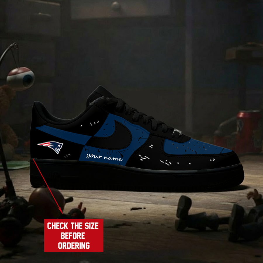 [SPECIAL OFFER] NEW CUSTOMIZED NFL27 NEP NEW ENGLAND PATRIOTS AF1 SNEAKERS
