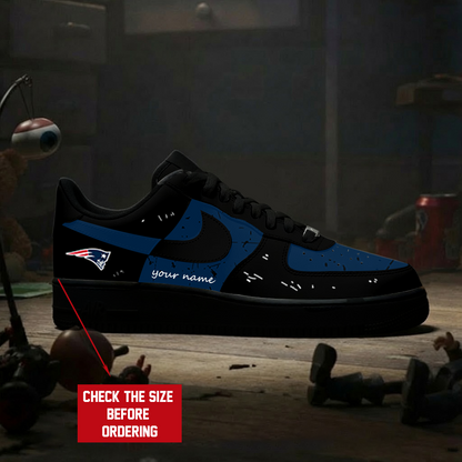 [SPECIAL OFFER] NEW CUSTOMIZED NFL27 NEP NEW ENGLAND PATRIOTS AF1 SNEAKERS